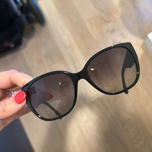 CHANEL Tweet Black Sunglasses Includes Case.
